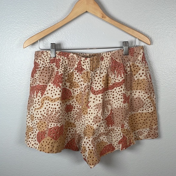 Madewell women’s oversized pajama shorts in zoo pockets linen/cotton large - Picture 5 of 8